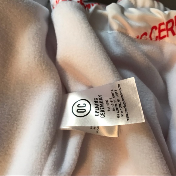 NWT Opening Ceremony Logo Fleece Lined Gym Jacket - Picture 6 of 6